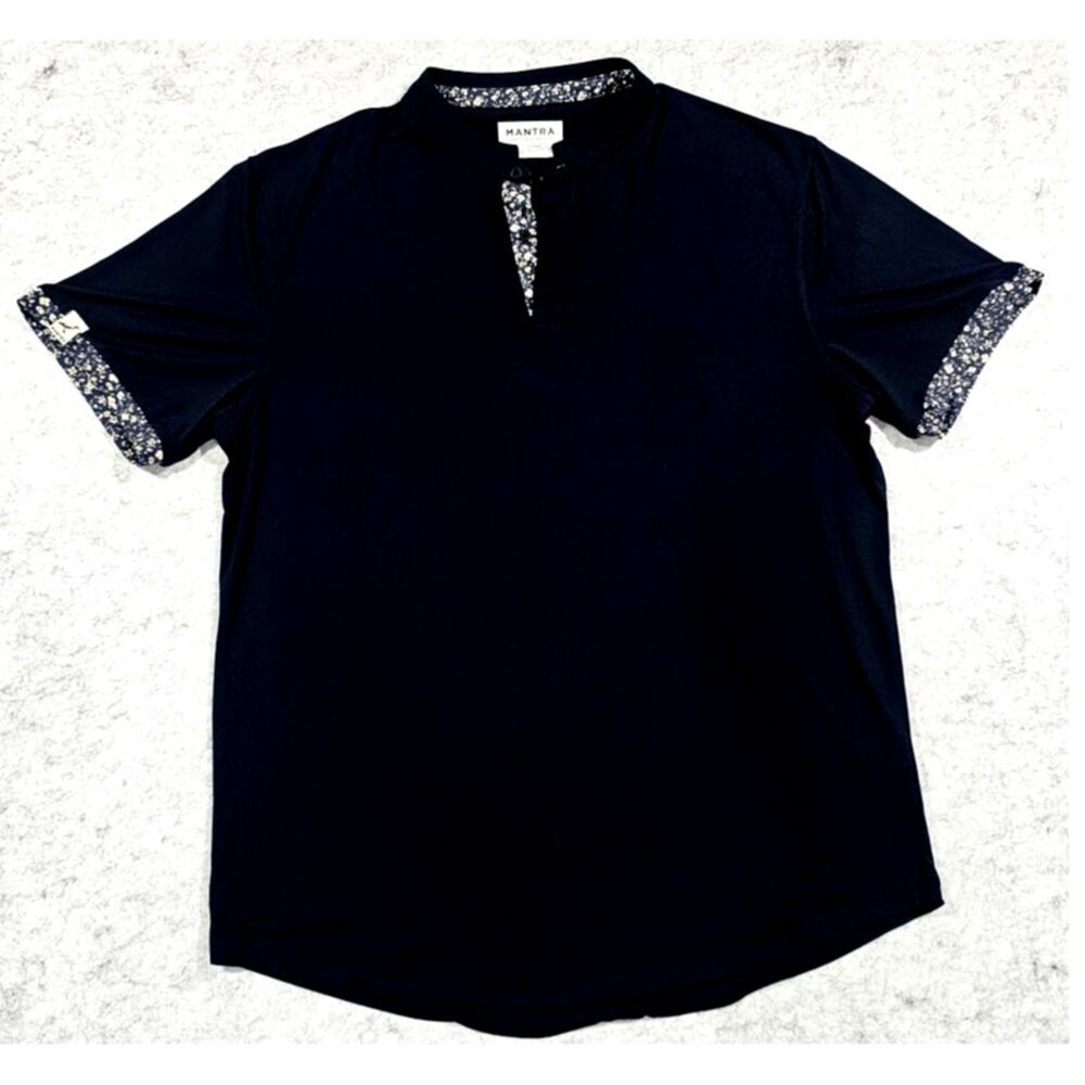 Mantra Catalyst Polo Flora Contrast 4 way stretch UPF 50+ Mens Sustainable Sz XL